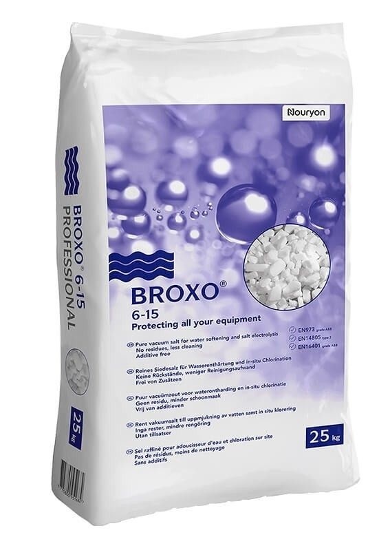 Broxo Zout 25 kg | Zoutklonten | Broxo 6-15 | Zoutklonten voor waterontharding